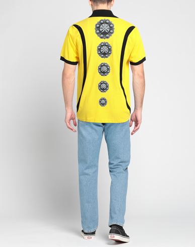Man Polo shirt Yellow Size L Cotton