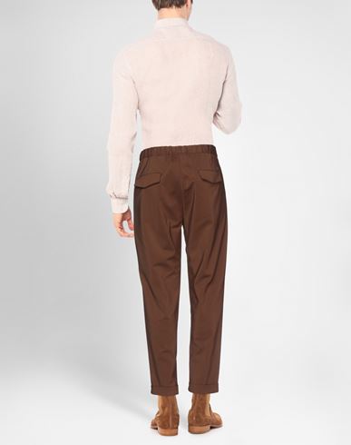 Man Pants Brown Size 34 Cotton, Polyamide, Elastane