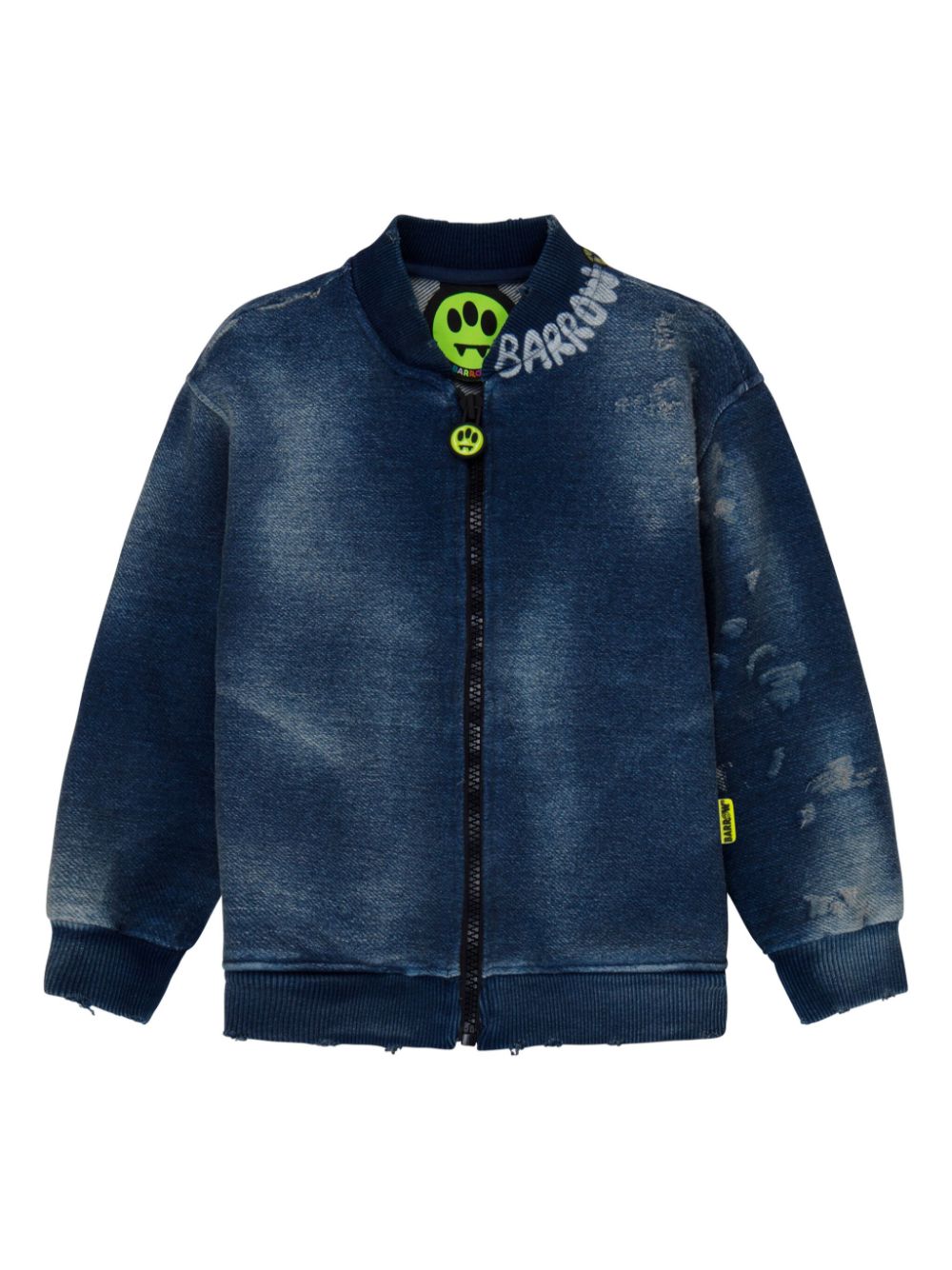 Printed denim jacket - Blue