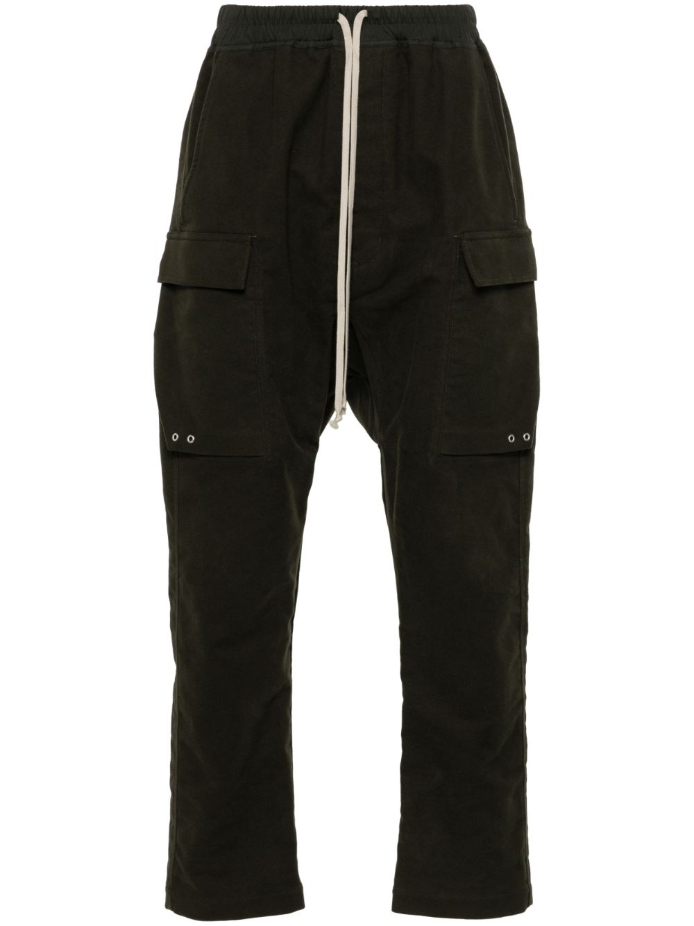 Twill-weave cargo pants - Green