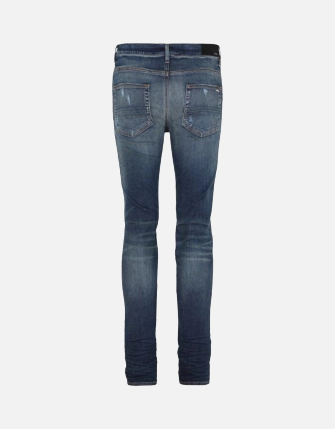 Men's Amiri Slim Fit Slash Deep Classic Blue Denim Jeans - Size: 30/32