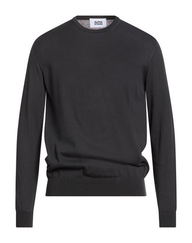 Man Sweater Charcoal Size 36 Cotton