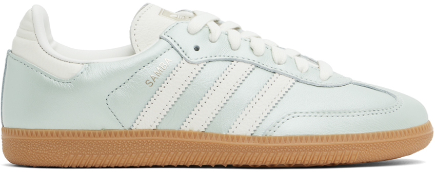 Adidas Originals Blue & White Samba OG Sneakers