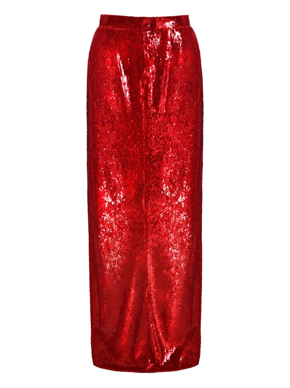 Sequin-embellished maxi skirt - Red