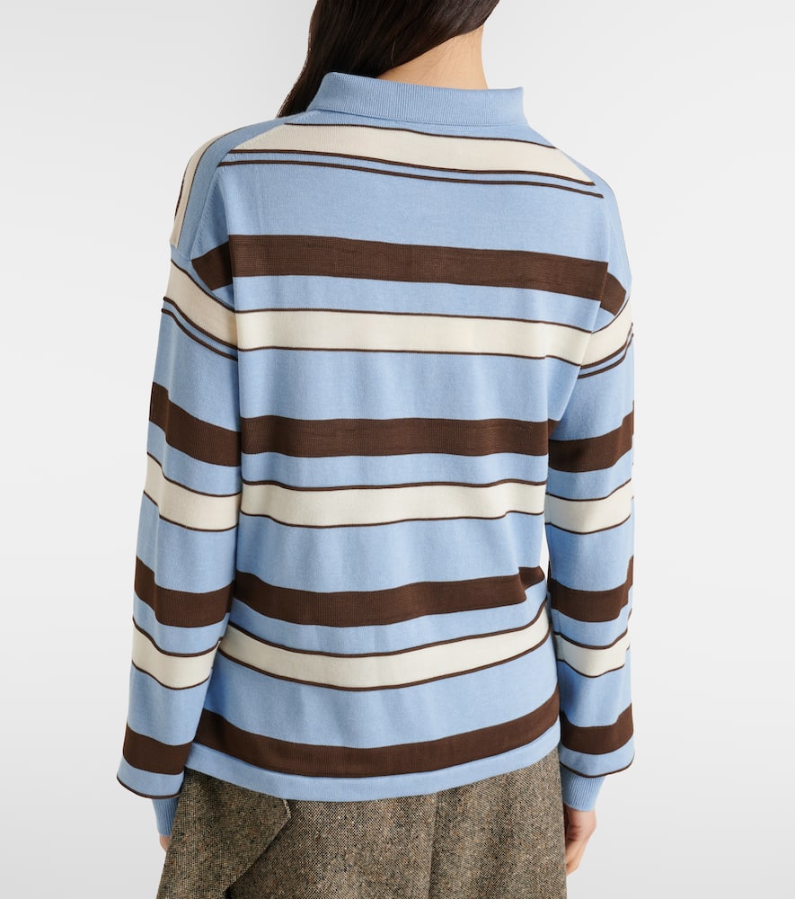 Striped polo shirt