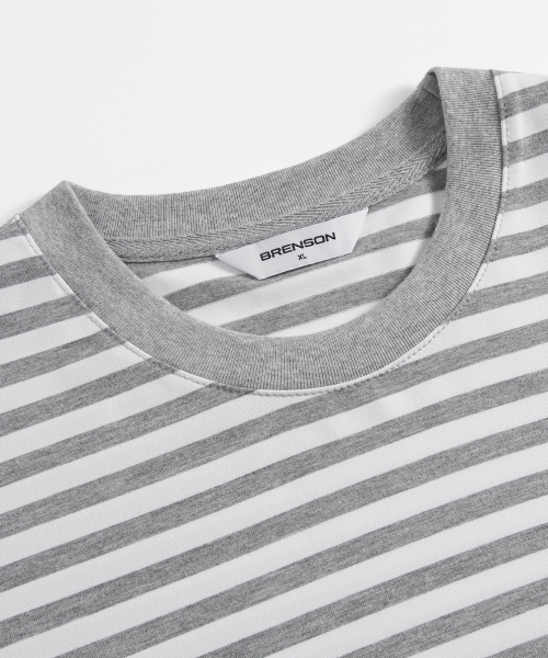 Oversized 1:1 Stripe Short Sleeve T-Shirt