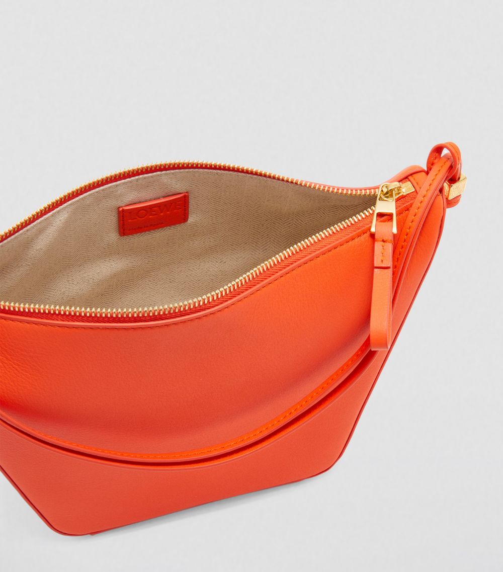 Mini Leather Hammock Hobo Bag
