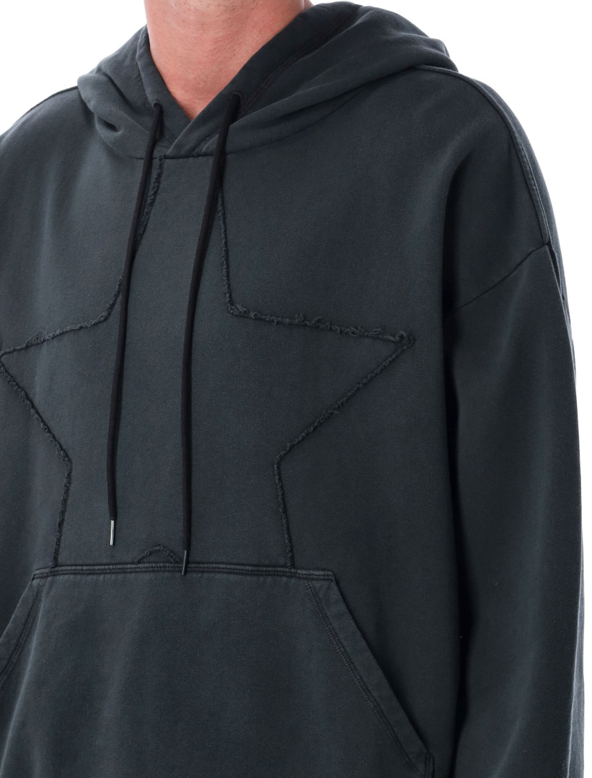 Black Star Embroidered Hoodie