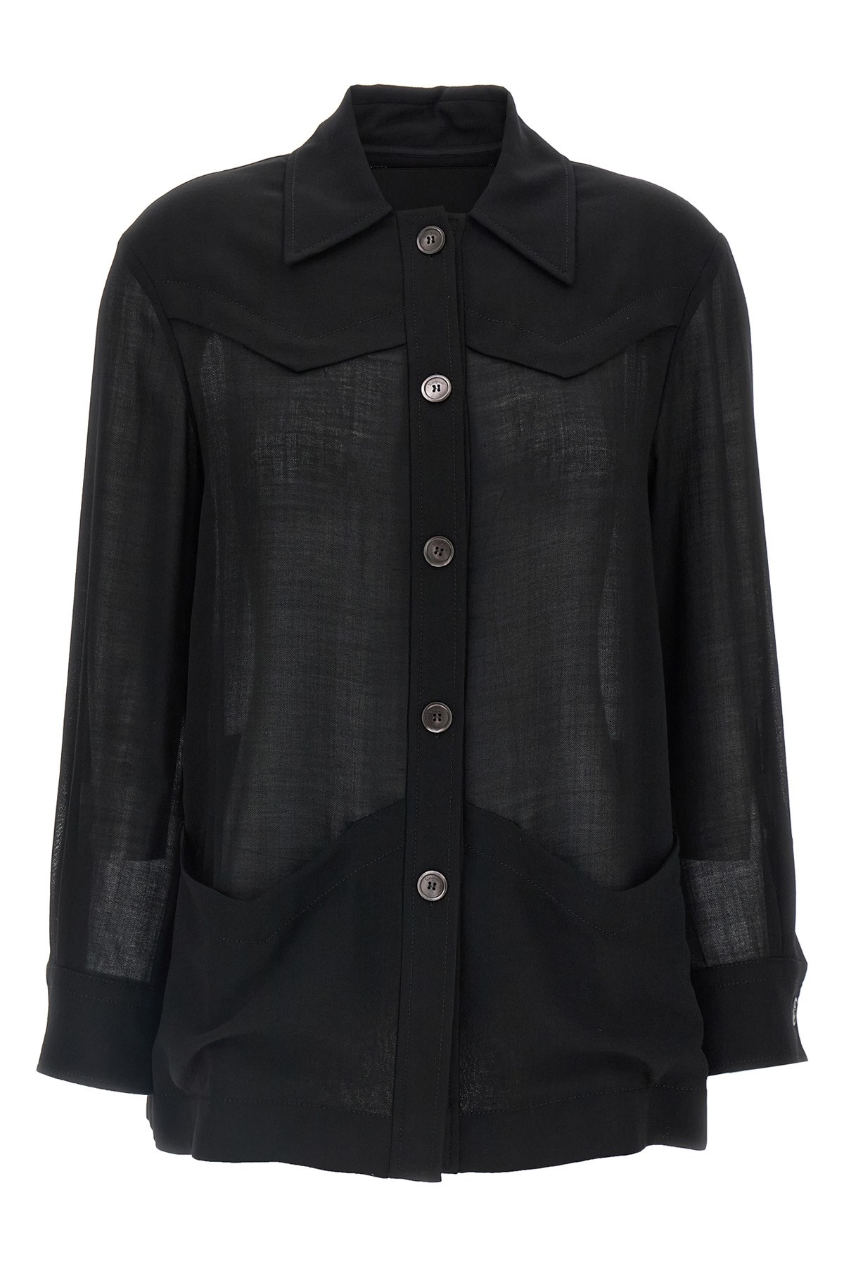 Semi-Sheer Wool Jacket