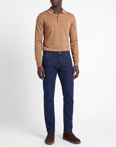 Man Jeans Blue Size 31 Cotton, Elastane