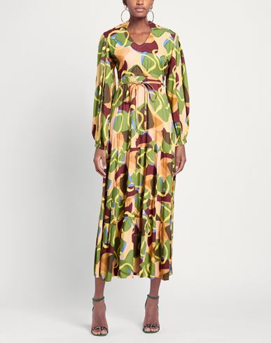 Woman Maxi dress Sage green Size L Viscose