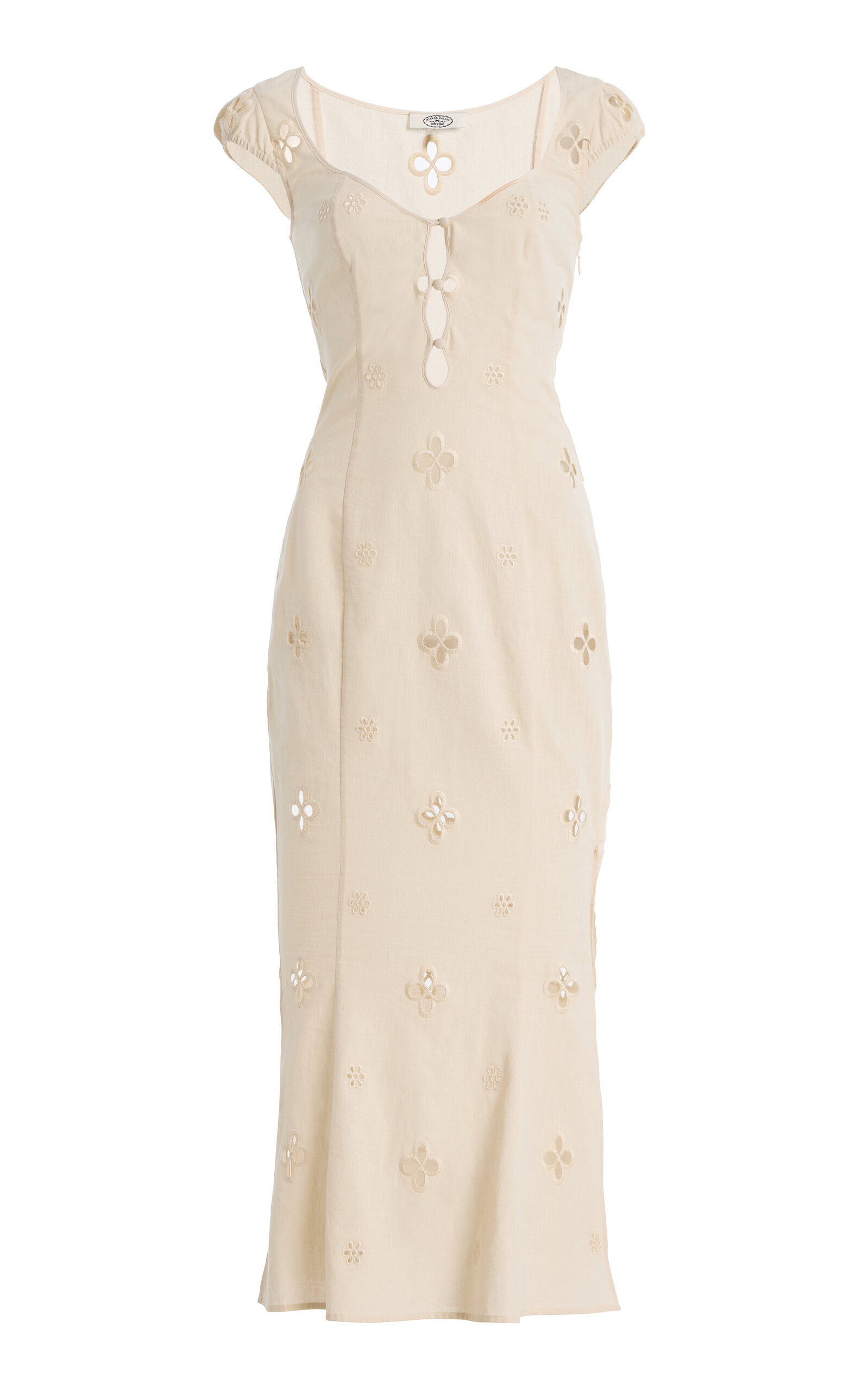 Maria Cotton-Linen Maxi Dress - Moda Operandi