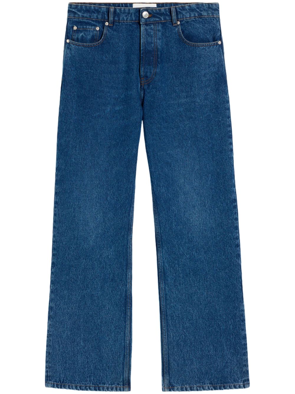 Logo patch loose-fit jeans - Blue