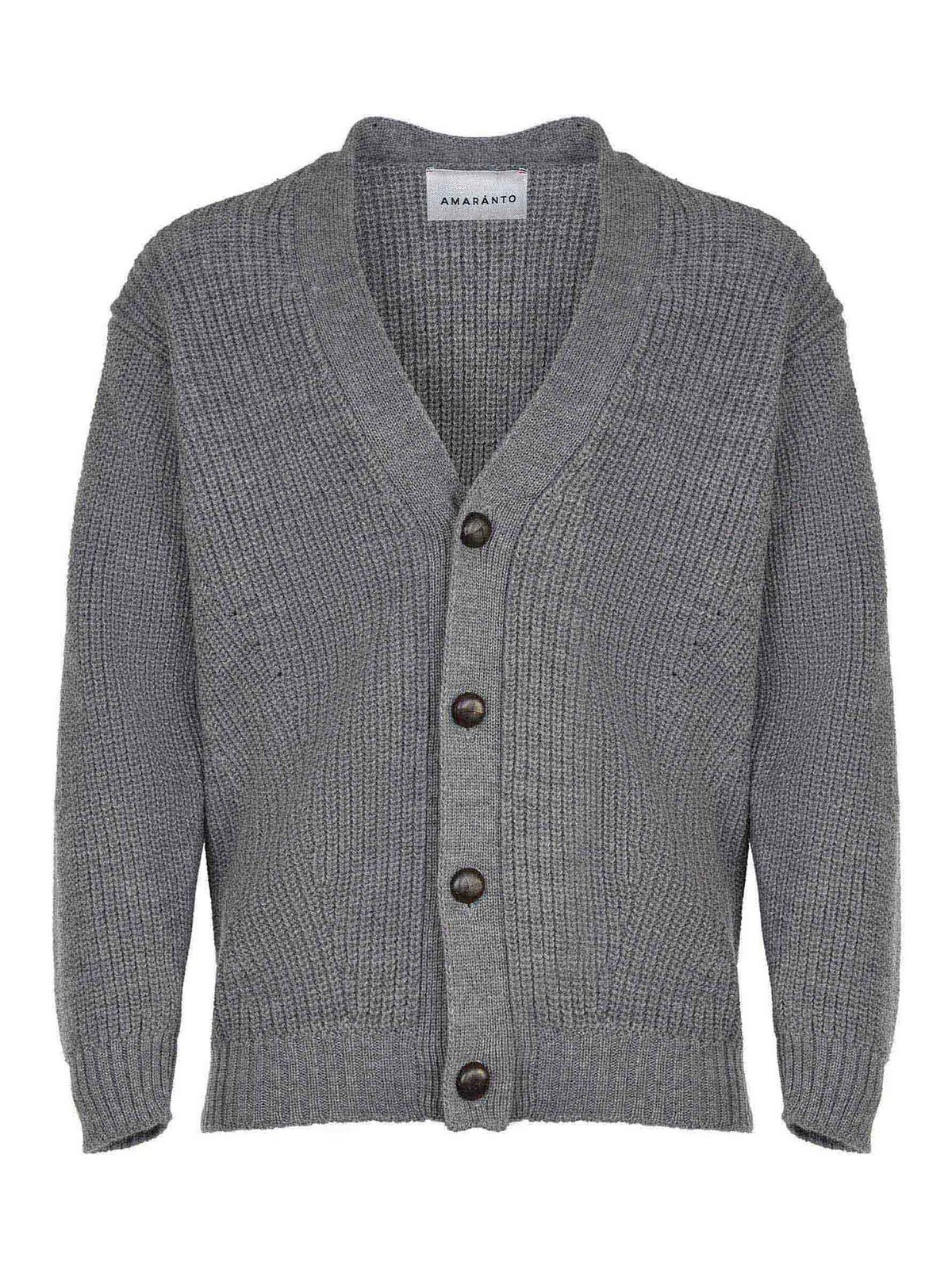 Amaranth Cardigan Made Of Wool