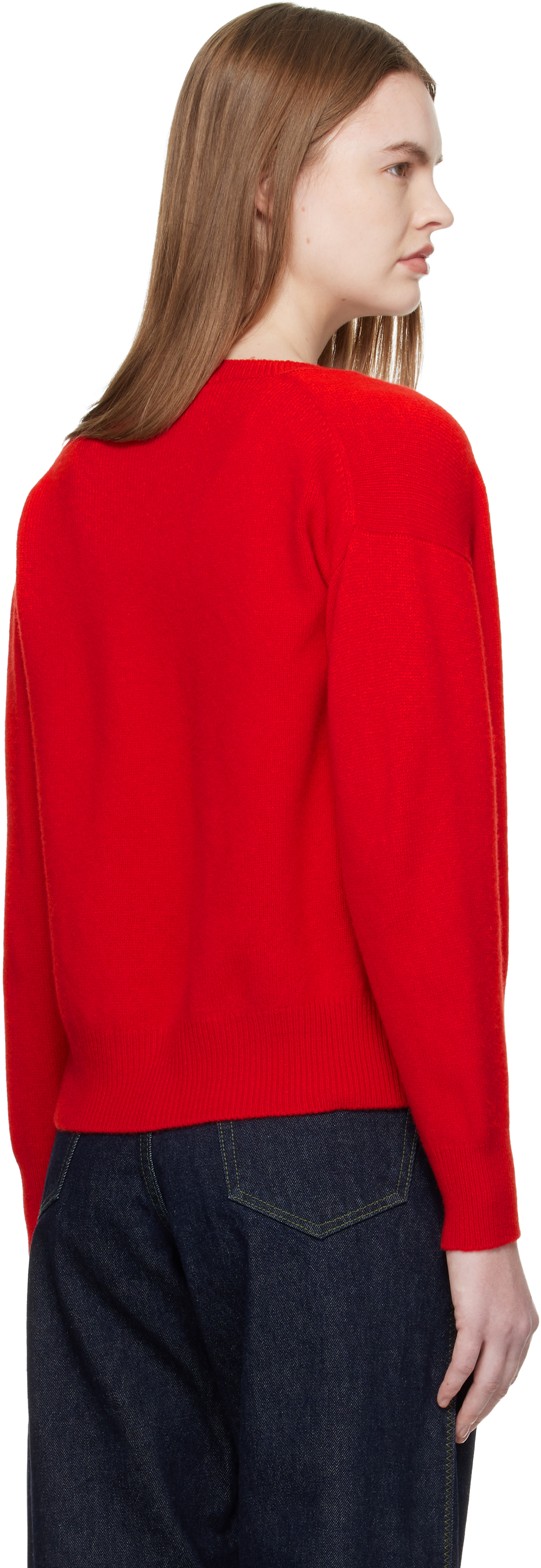 Red Ada Crewneck Cardigan