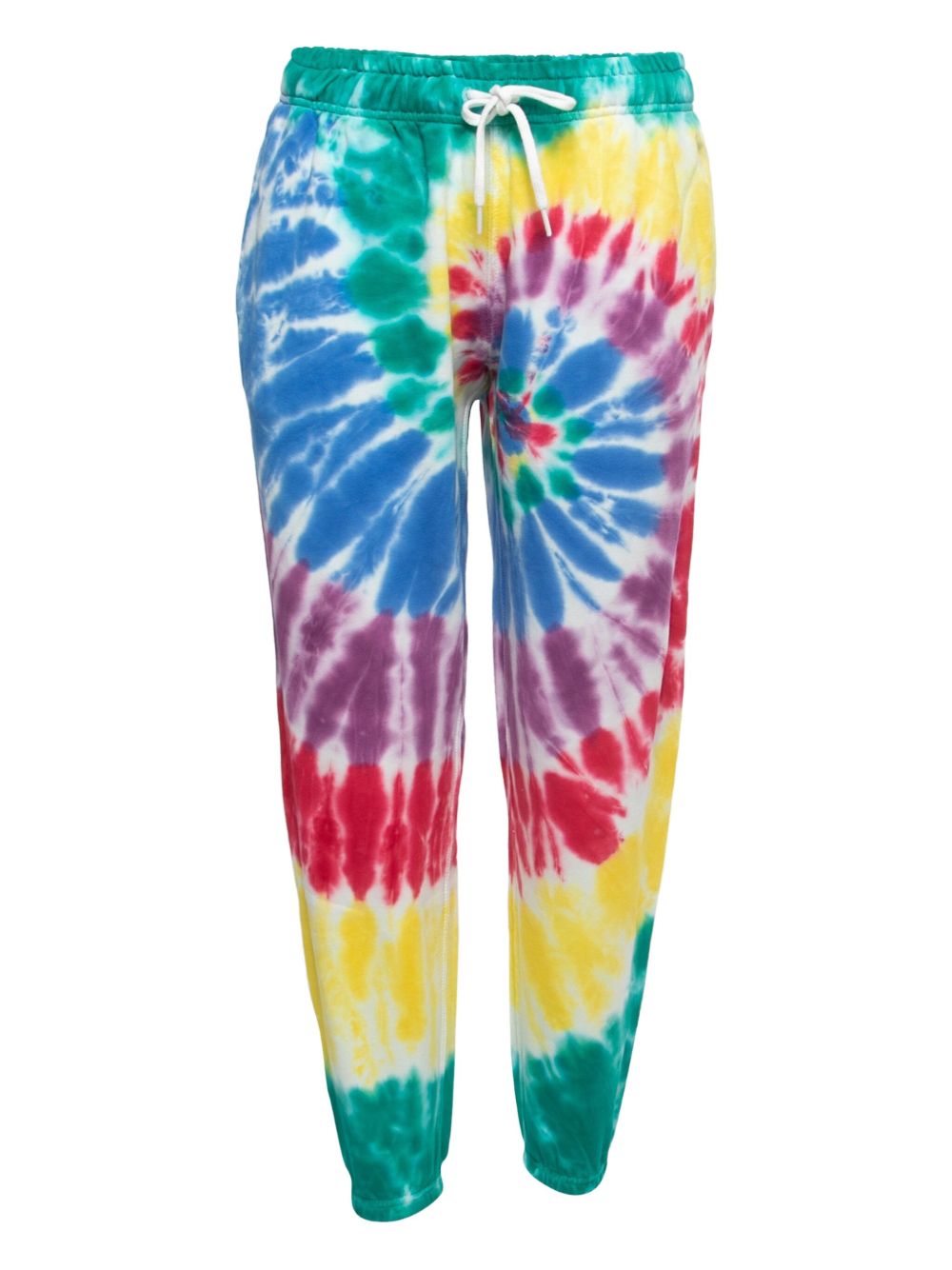 Pre-owned tie-dye track pants - Green