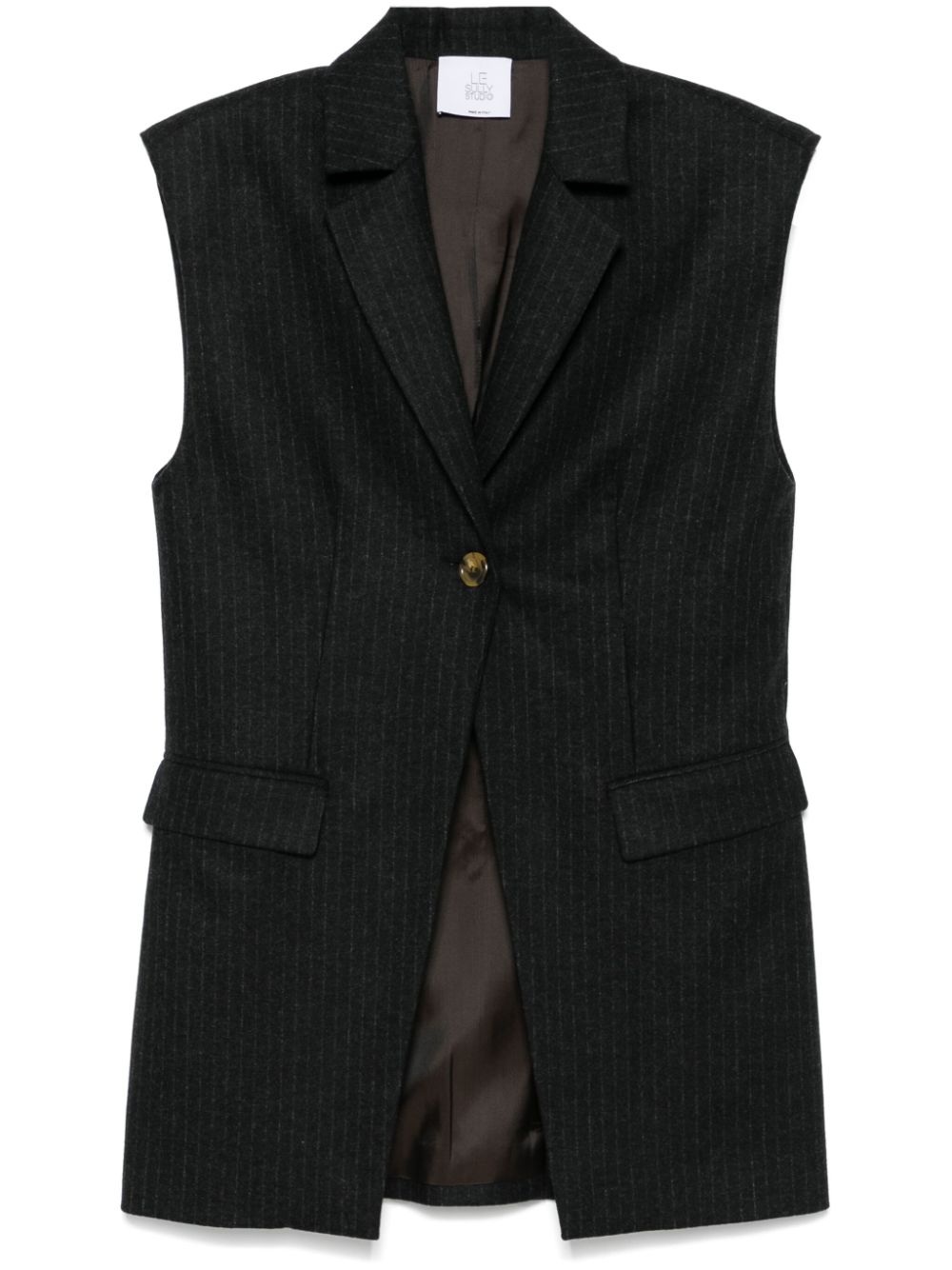 Pinstriped gilet - Grey
