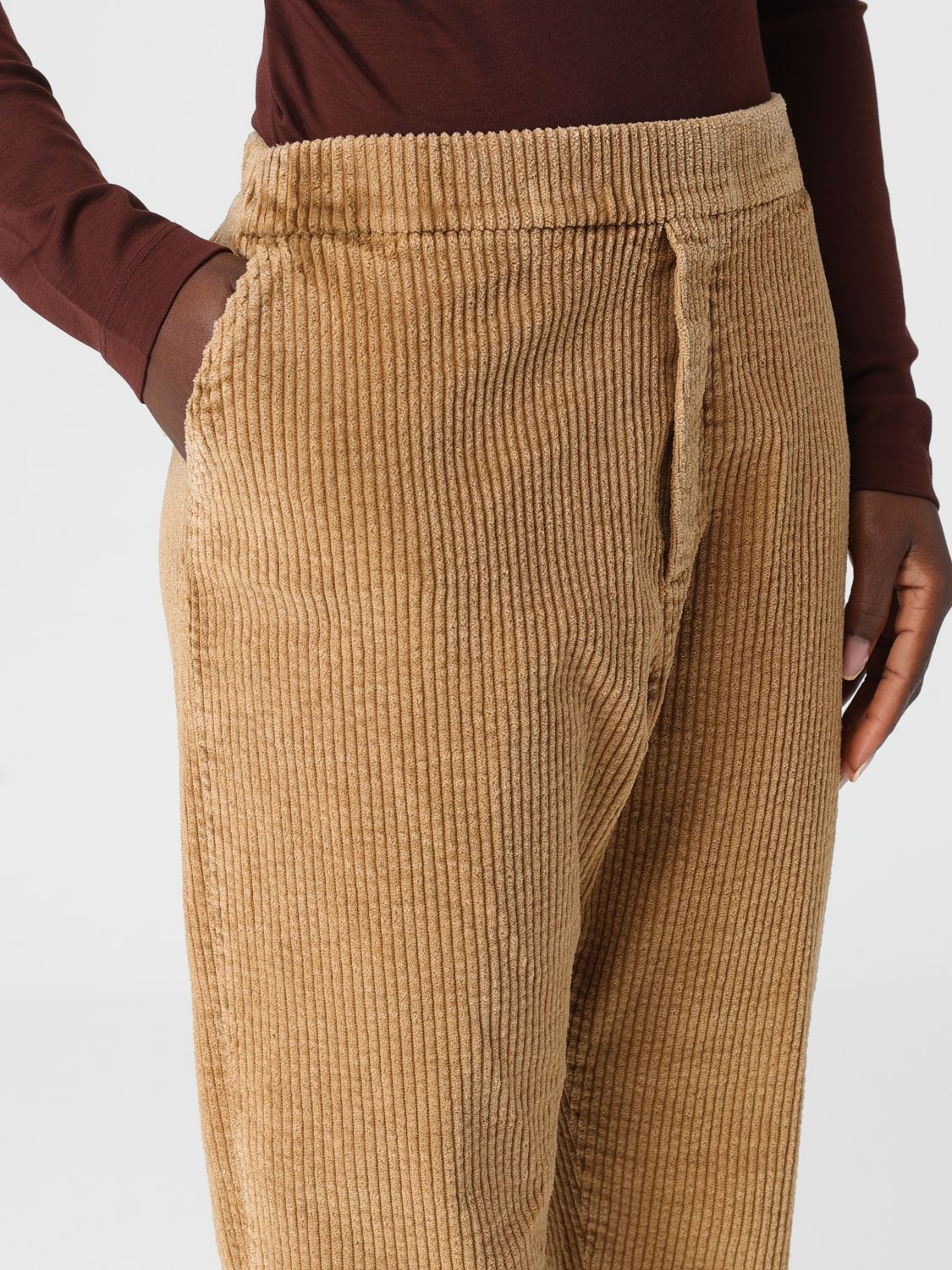 Pants Woman color Beige