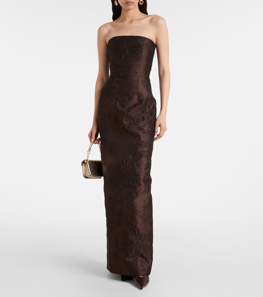 Laelia jacquard corset gown