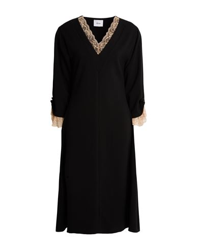 Woman Midi dress Black Size S Polyester, Viscose, Elastane