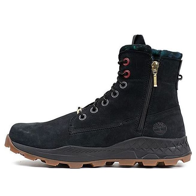 Brooklyn Side Zip Boots 'Black Nubuck'