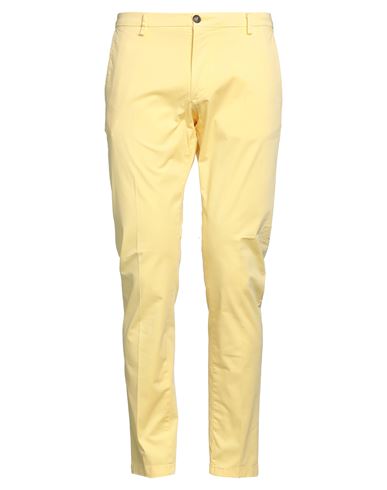 Man Pants Yellow Size 30 Cotton, Elastane