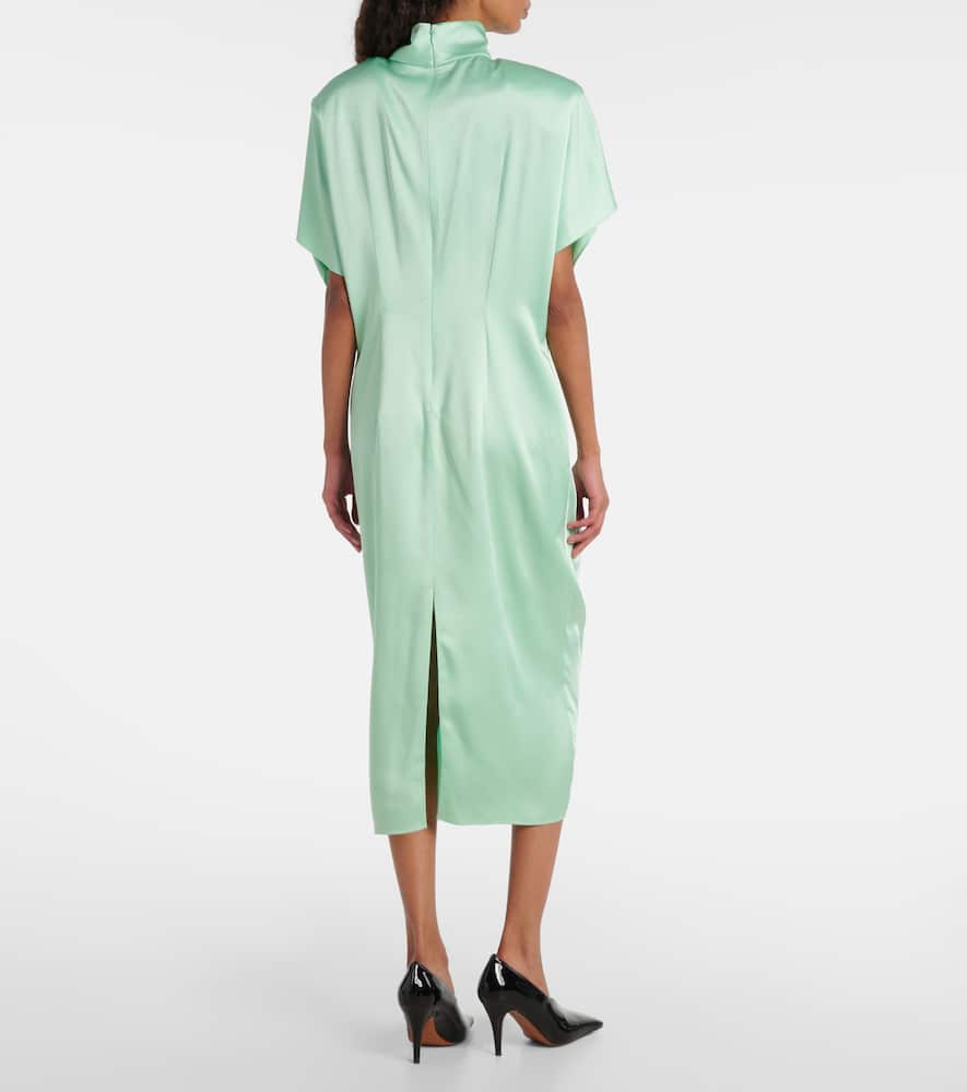 Satin midi dress