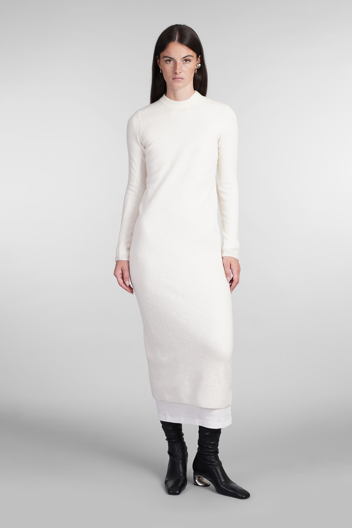 Dress In Beige Wool