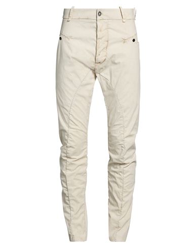 Man Pants Beige Size 32 Cotton, Elastane