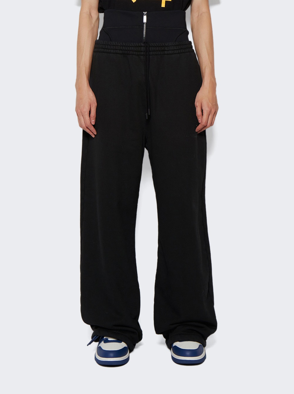 Bookish high-waisted wide-leg trousers - Black