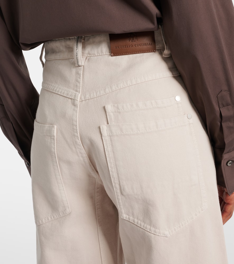 High-rise straight jeans