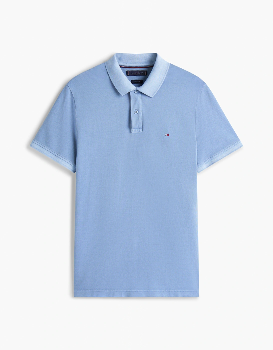 Men's Tommy Hilfiger Garment Dyed Regular Fit Mens Polo - Brisk Blue - : 42/Regular