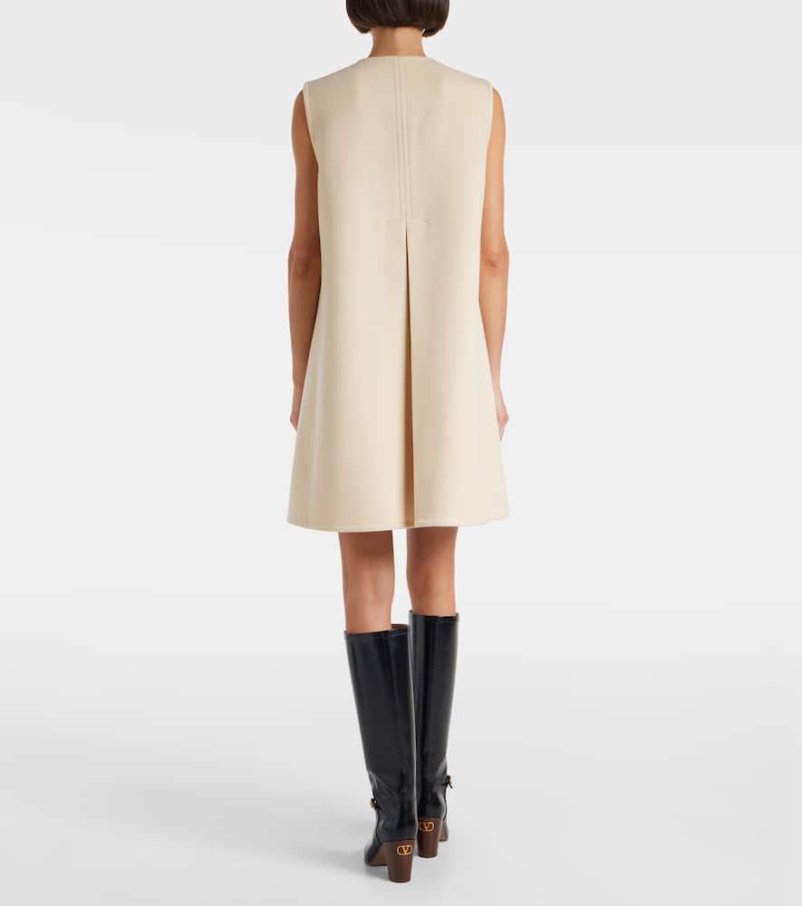 VLogo wool and cashmere mini dress