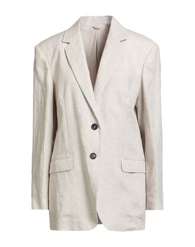 Woman Blazer Beige Size 0 Linen