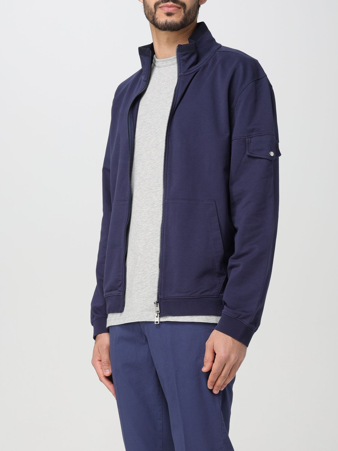 Sweatshirt Men color Blue