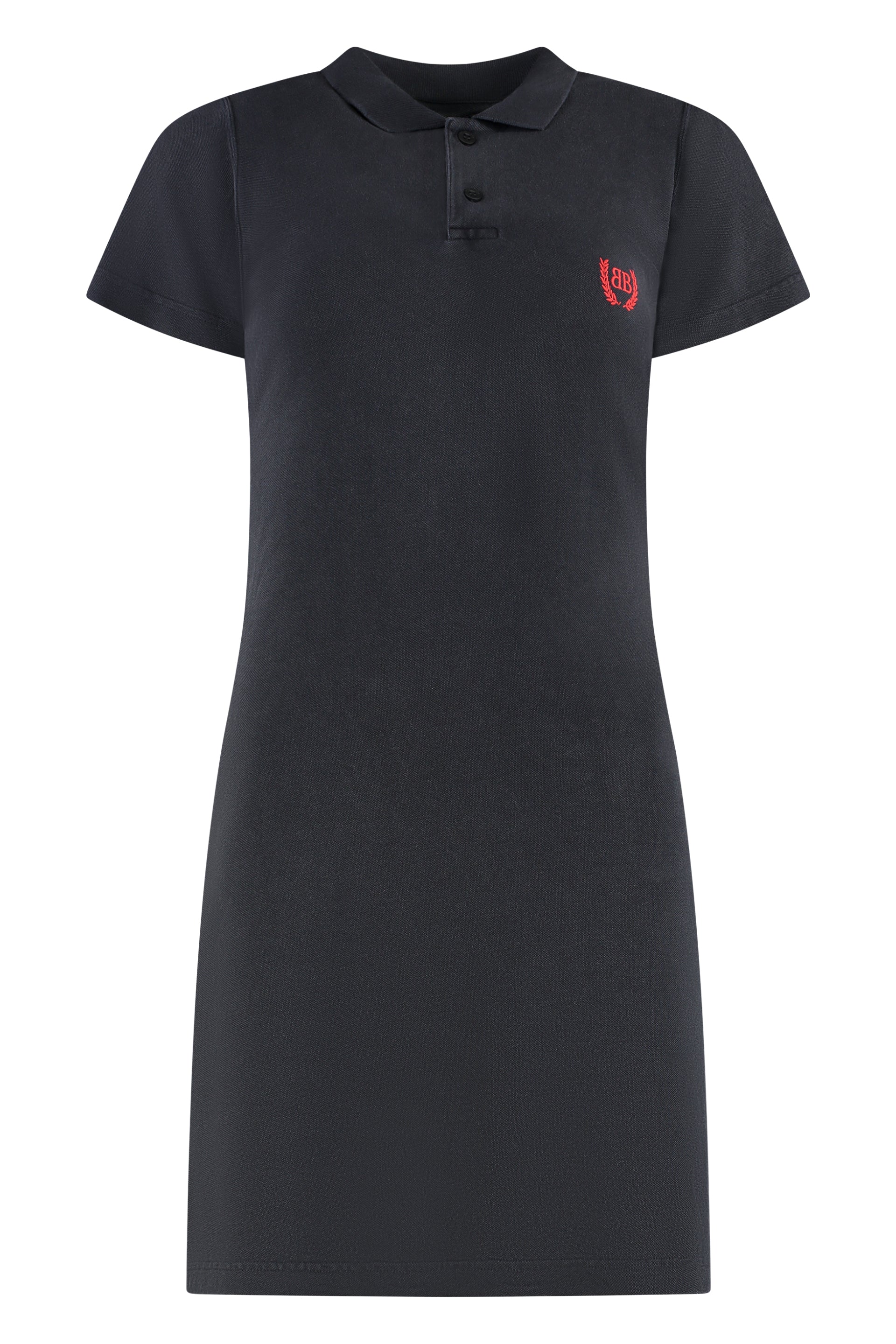 Polo-collar Mini Dress
