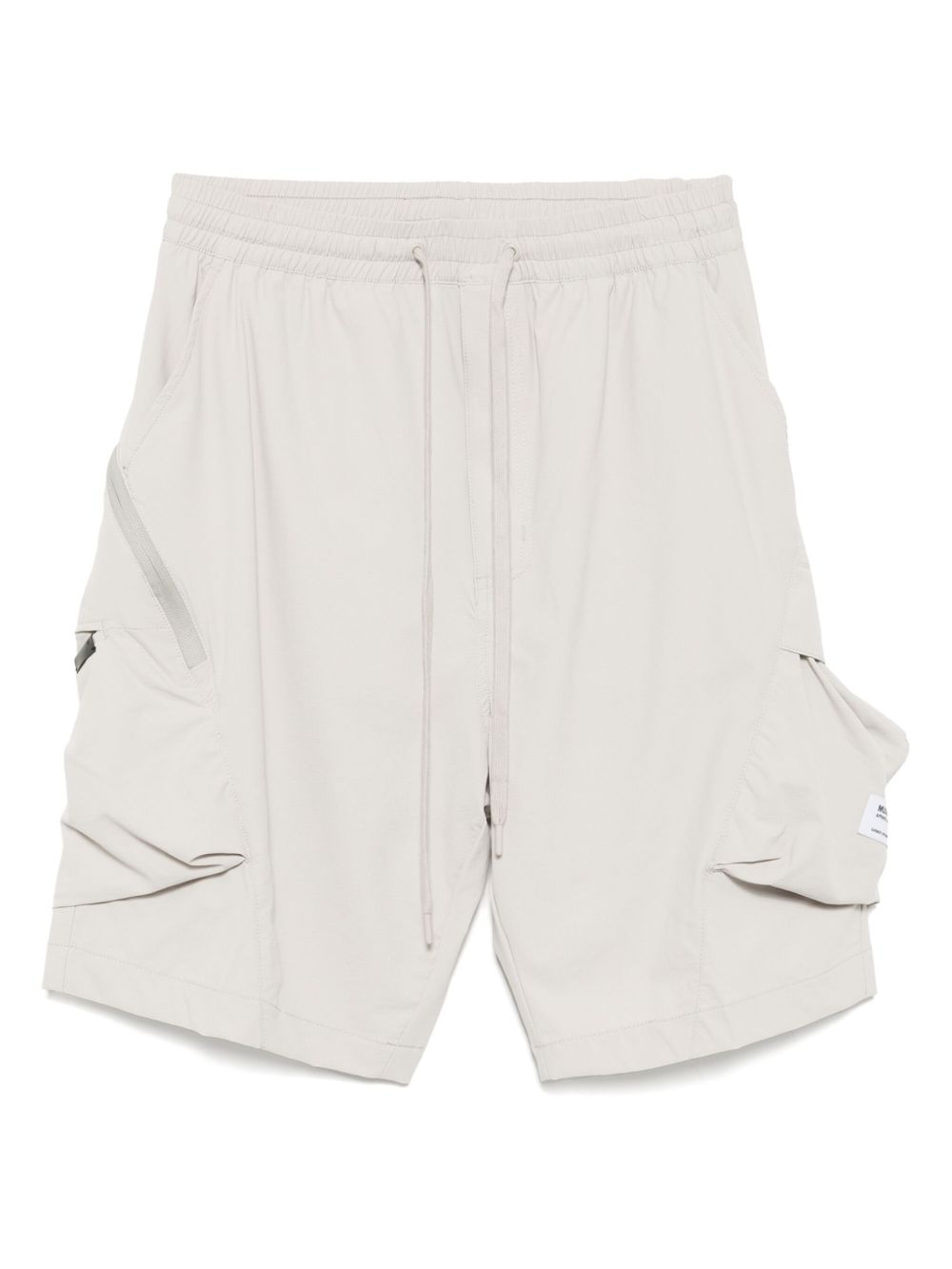 Musium Div. embroidered-logo cargo short - Neutrals