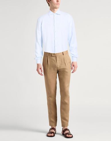 Man Shirt Sky blue Size 48 Linen