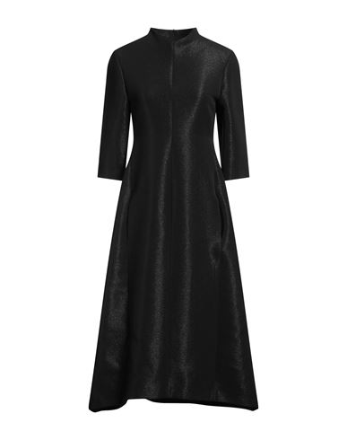 Woman Midi dress Black Size 0 Polyester, Cotton, Elastane