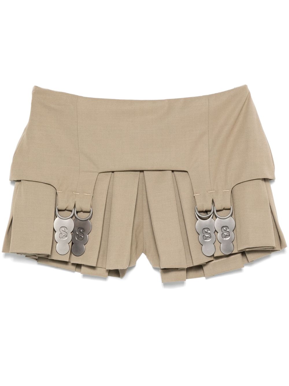 Mini belt culottes - Brown