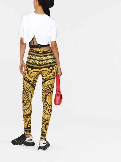 Barocco-print leggings
