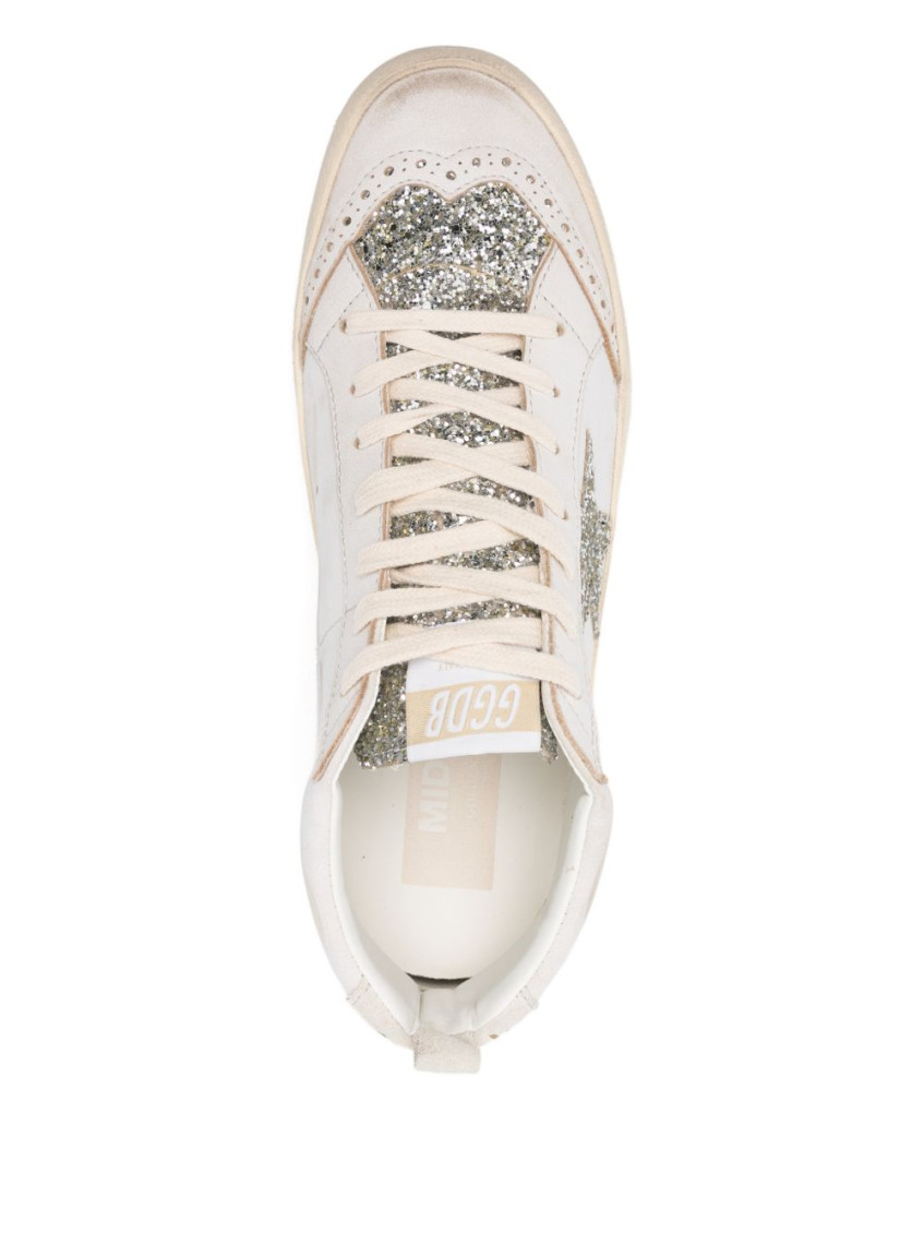 White Glitter Sneakers