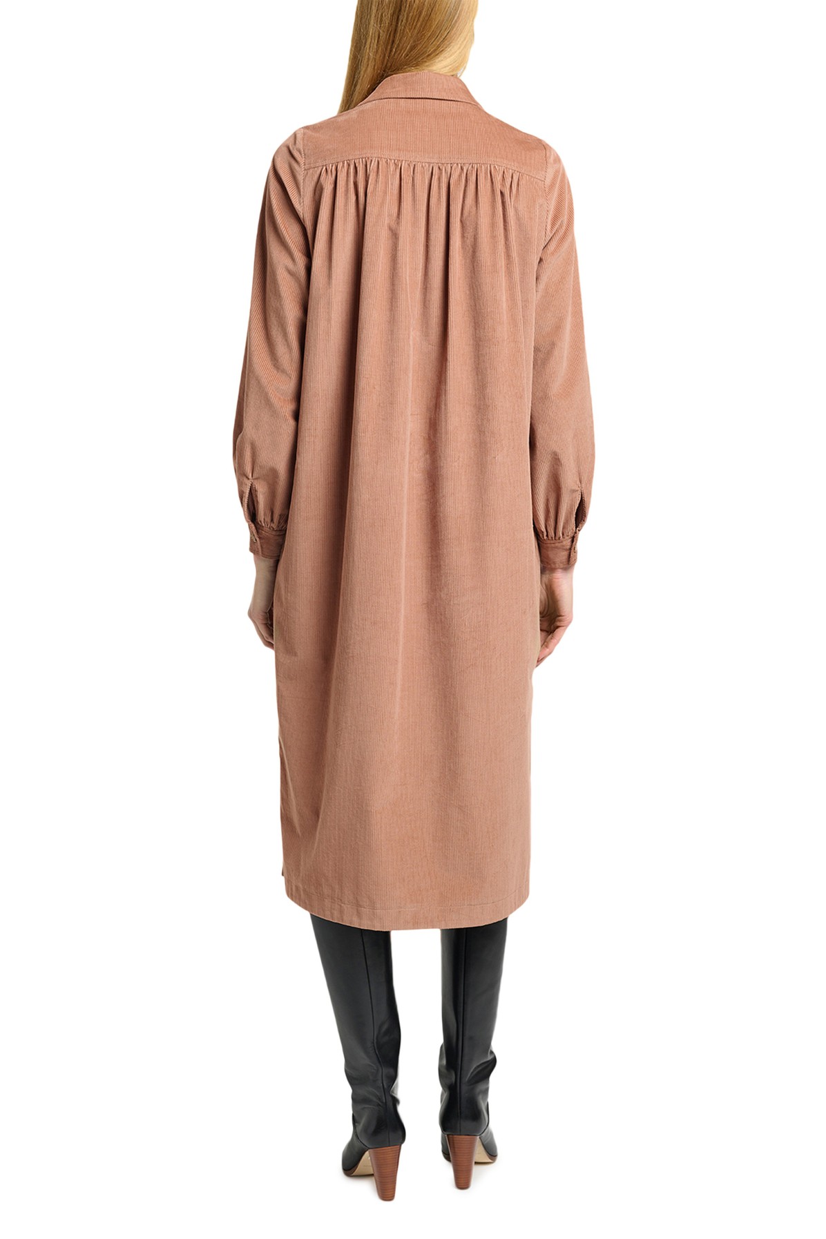 Vassilia dress with shirt collar