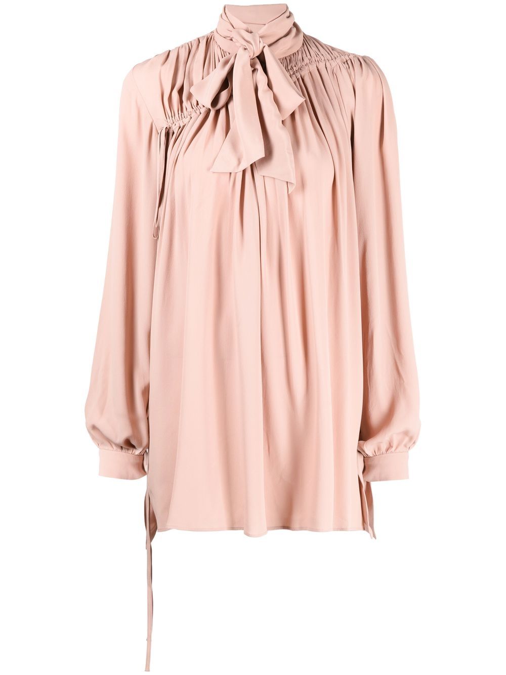 Pussy-bow dress - Pink