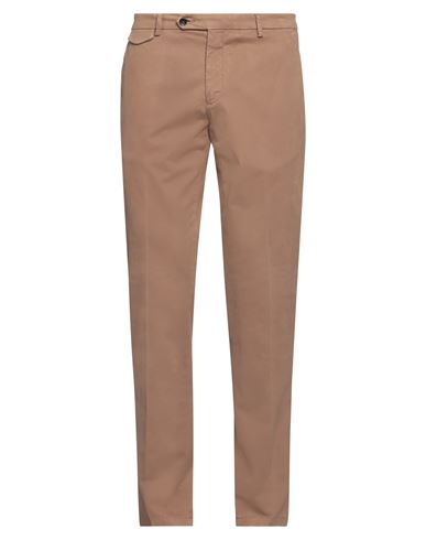 Man Pants Light brown Size 36 Cotton, Elastane