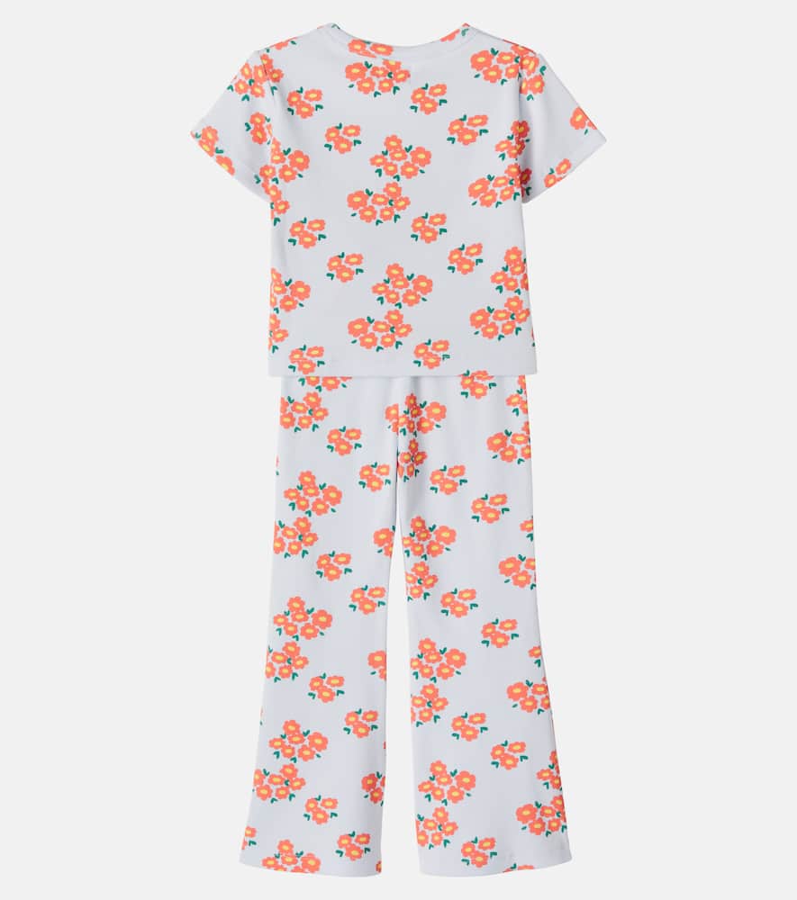 Floral cotton top and pants set