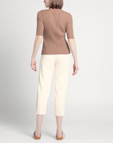 Woman Pants Cream Size 6 Polyester, Elastane
