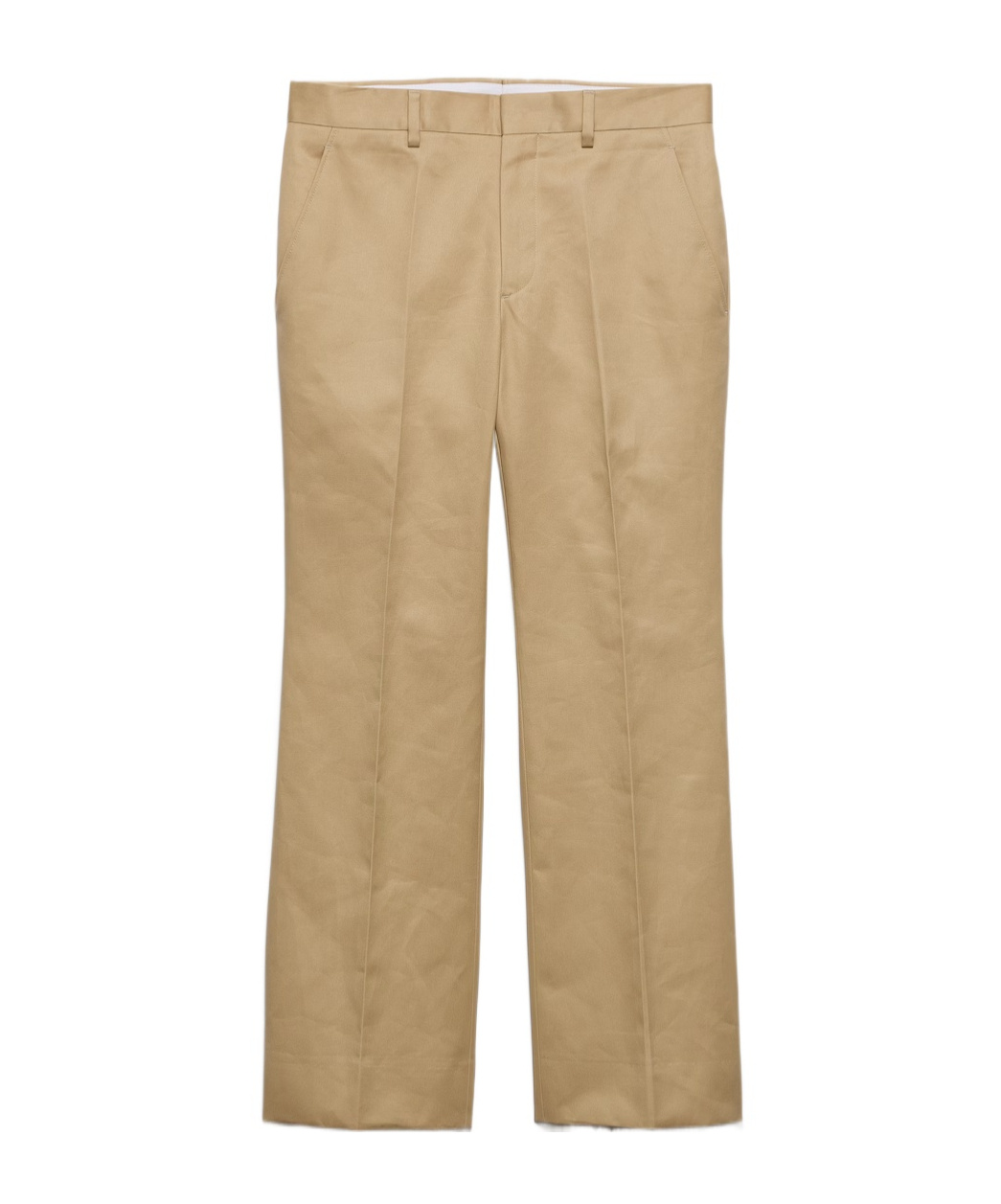 Trumpet flare cotton trousers