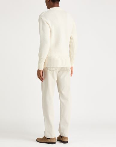Man Sweater Ivory Size 40 Wool