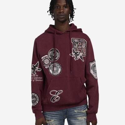 Men's Tapestry Club House Hoodie in Red